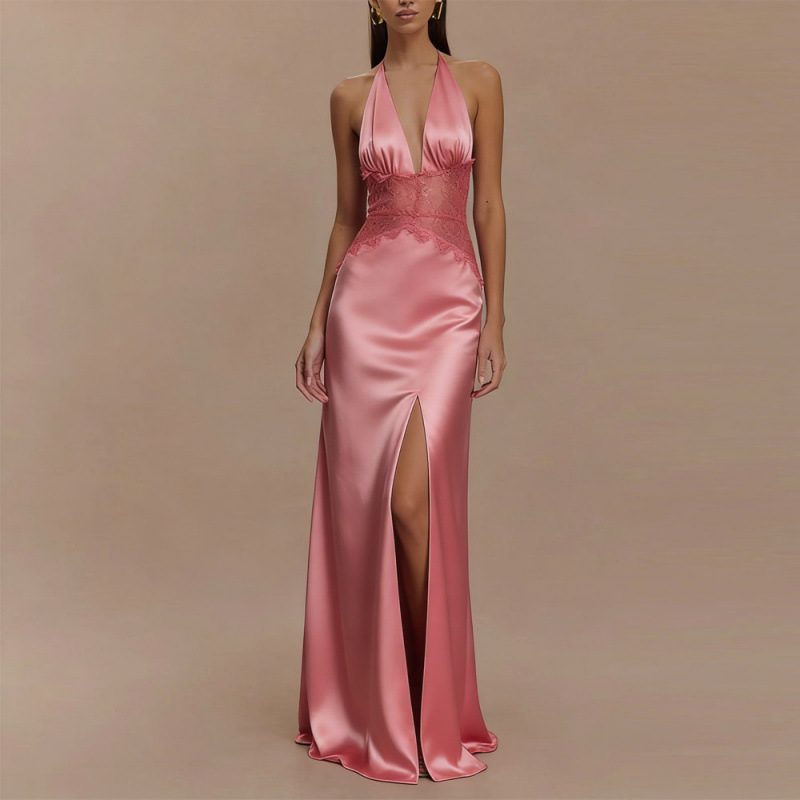 Maxi Dress Halter - Vestido Maxi Halter Sexy con Espalda