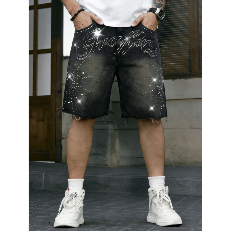 Pantalones cortos de mezclilla - Shorts Denim Frayed reseña y precio