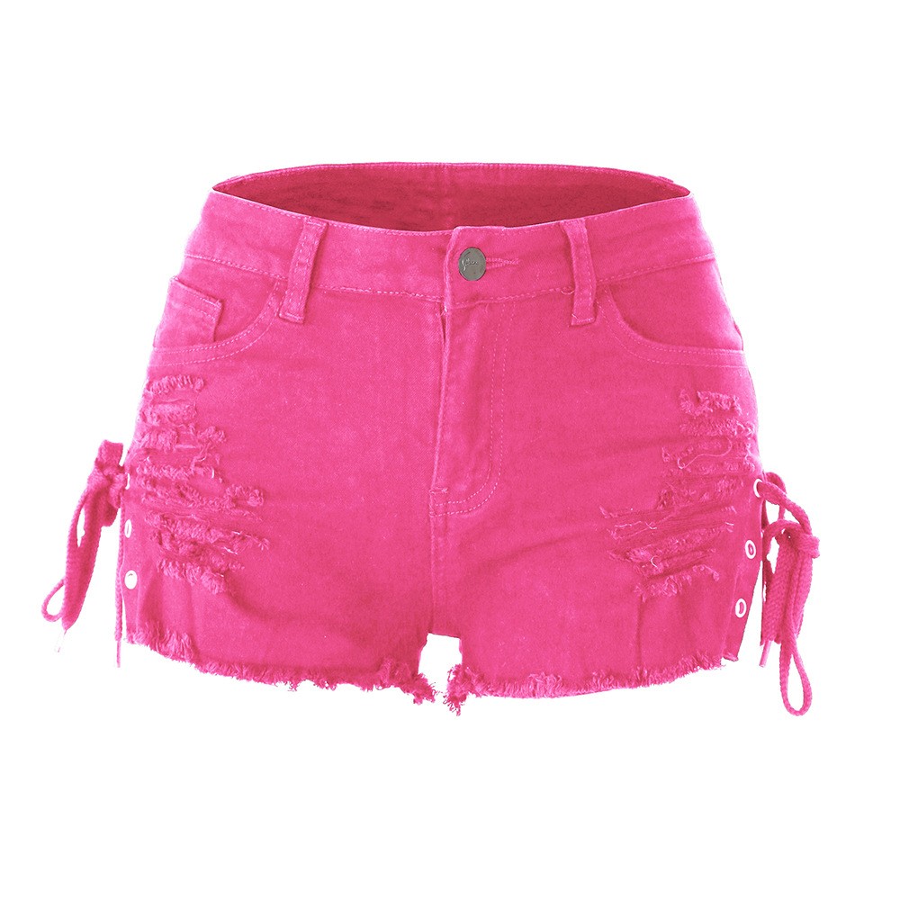 Shorts Y2K para Mujer, Cintura - Shorts Denim Frayed reseña y precio