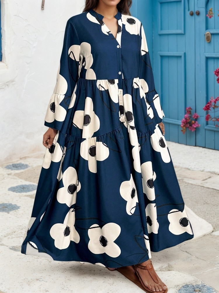 Vestidos de Tallas Grandes XL- - Midi Skirt Floral reseña y precio