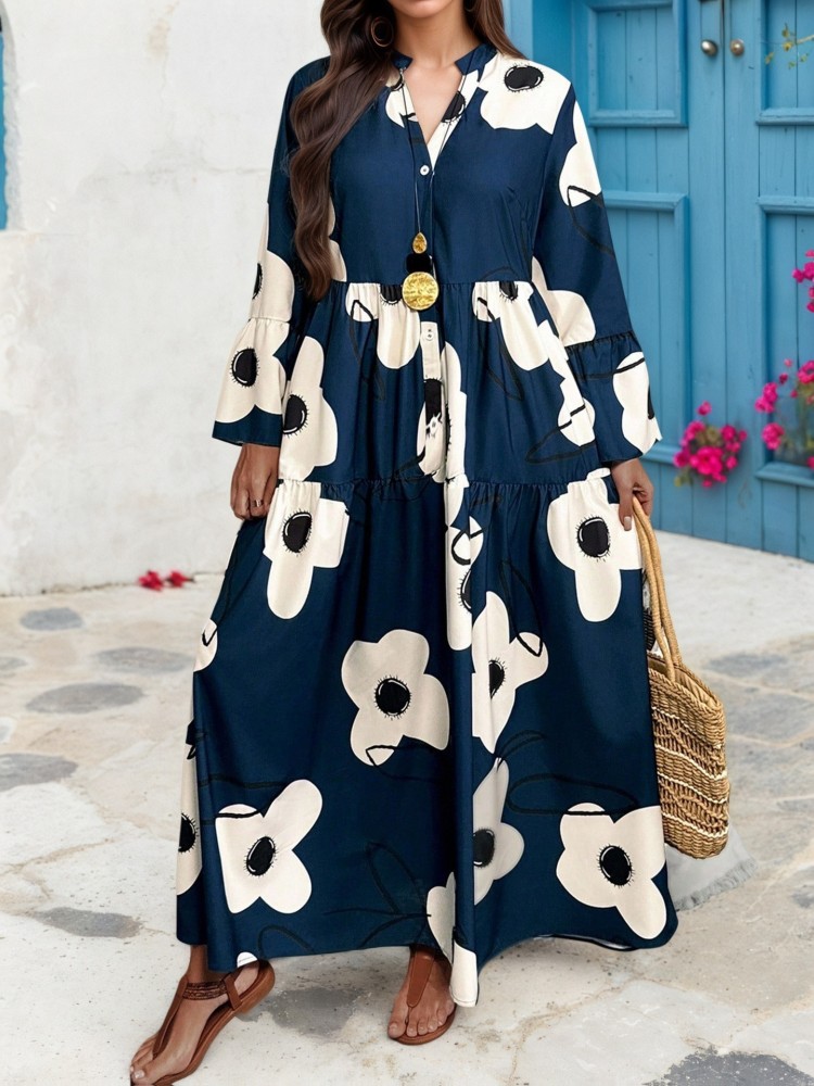 Vestidos de Tallas Grandes XL- - Midi Skirt Floral reseña y precio